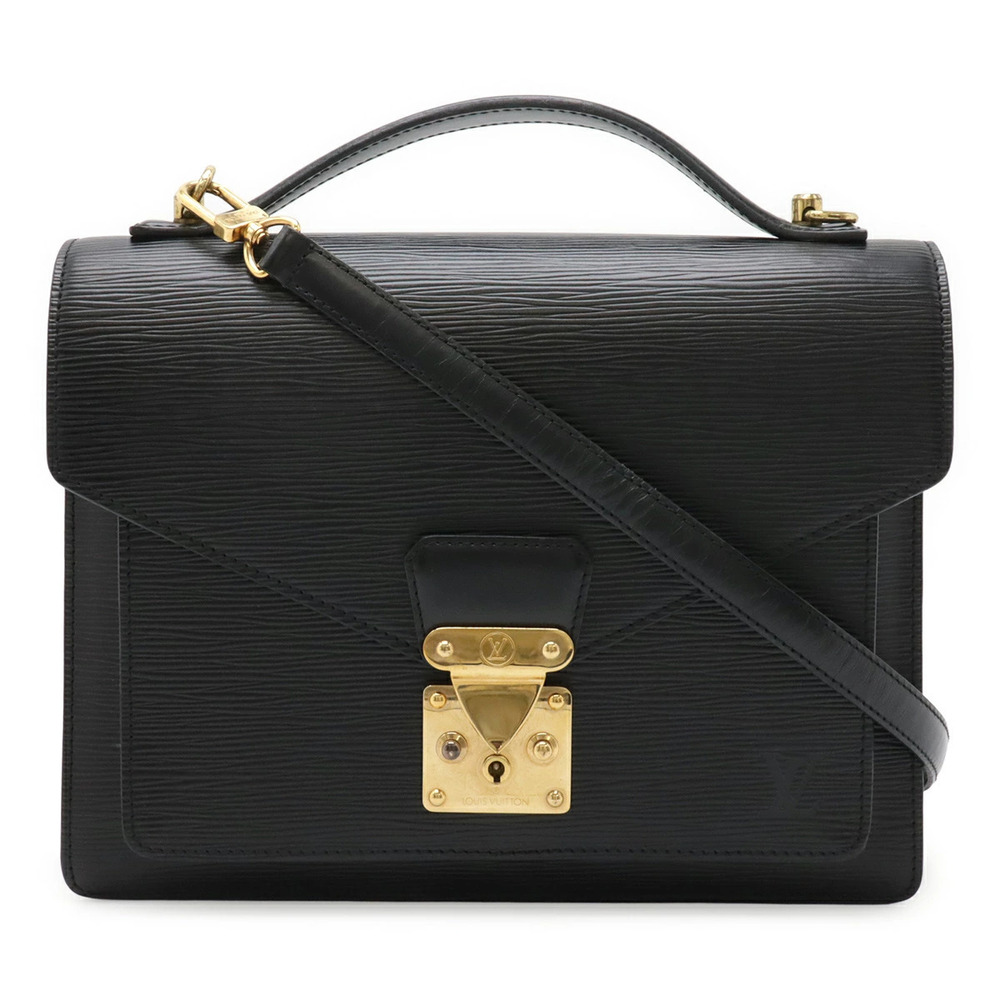 LOUIS VUITTON Epi Monceau 2way Shoulder Bag Shoulder Noir Black